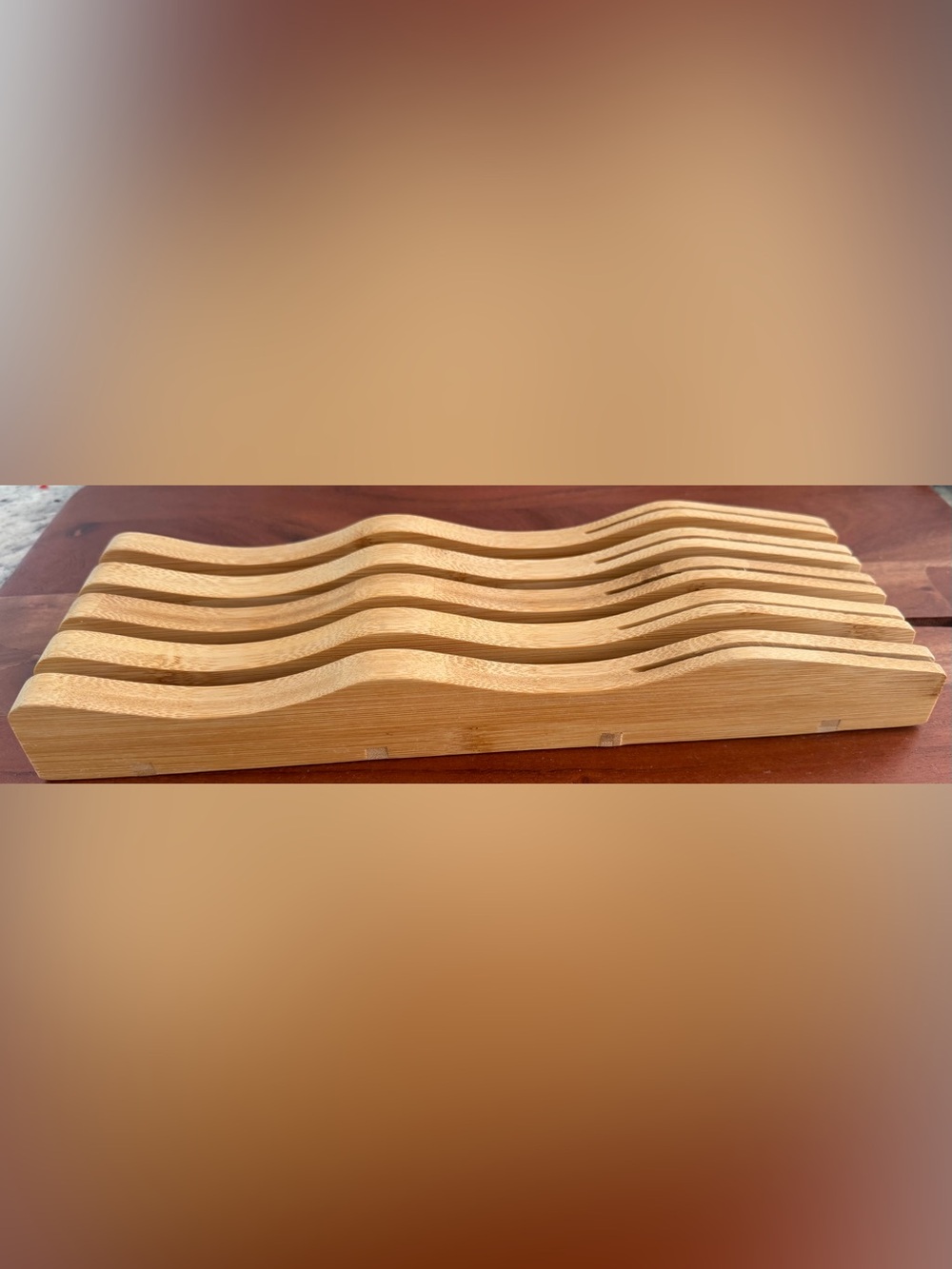 Bamboo Knife Organizer